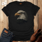 Eagle Head Graphic Men's T-Shirt – black – oak-wood
