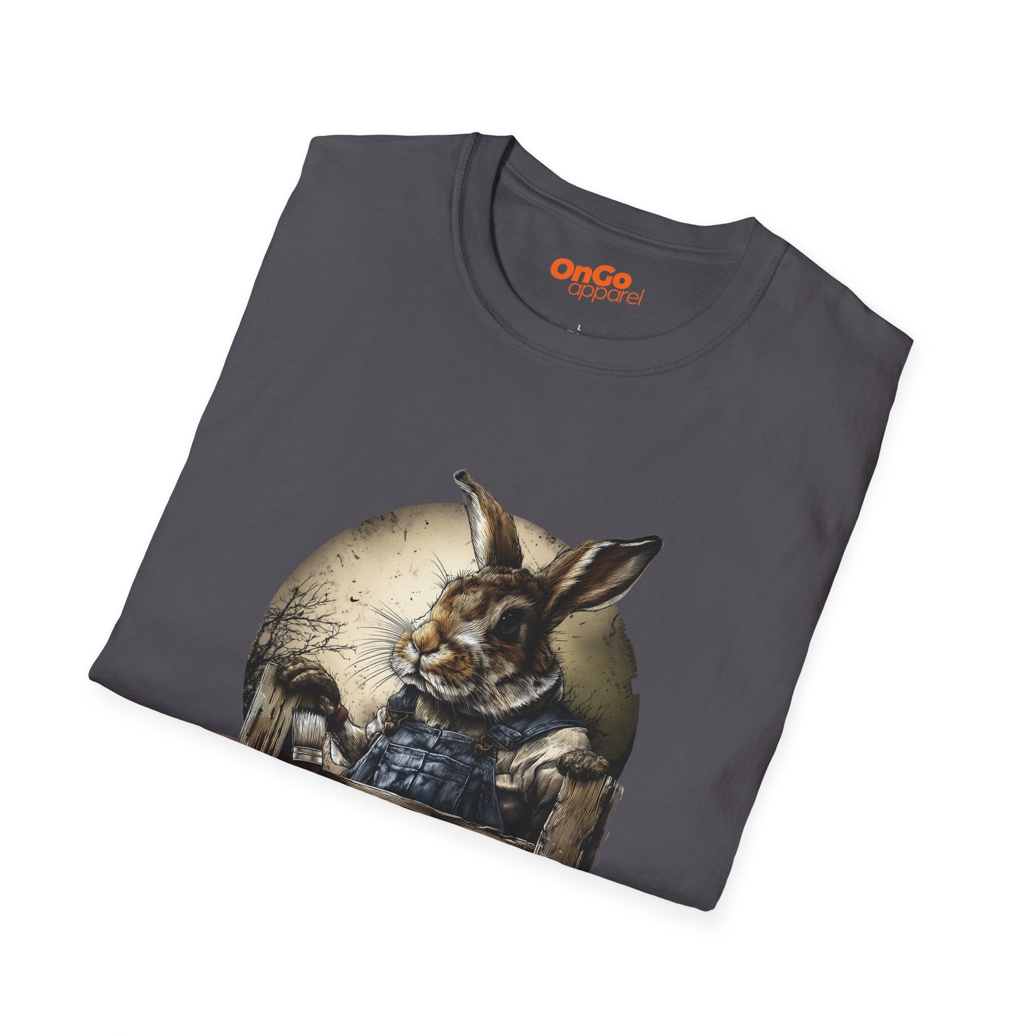 Charming Rabbit Fence Graphic T-Shirt