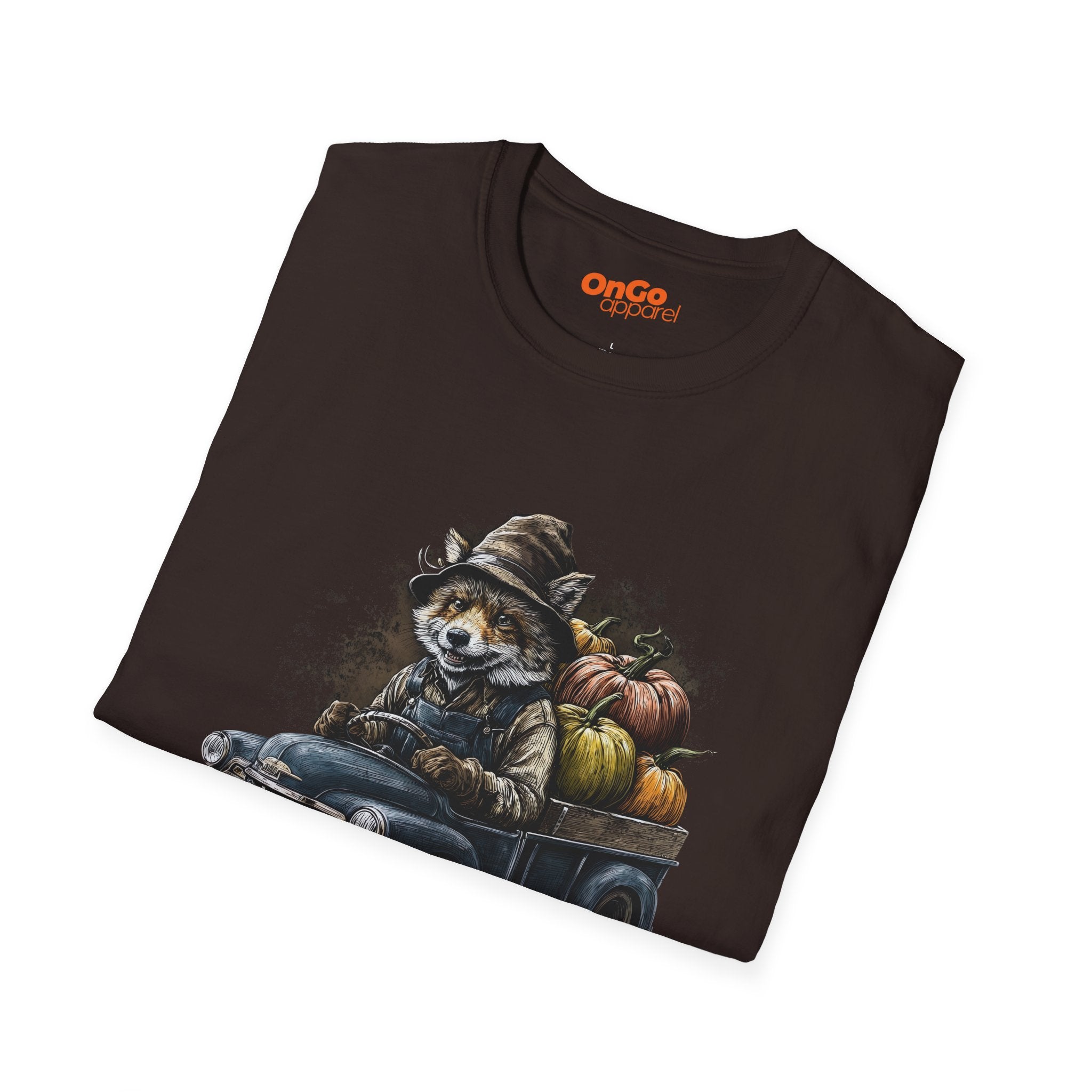 Rustic Fox Driving Vintage Truck T-Shirt