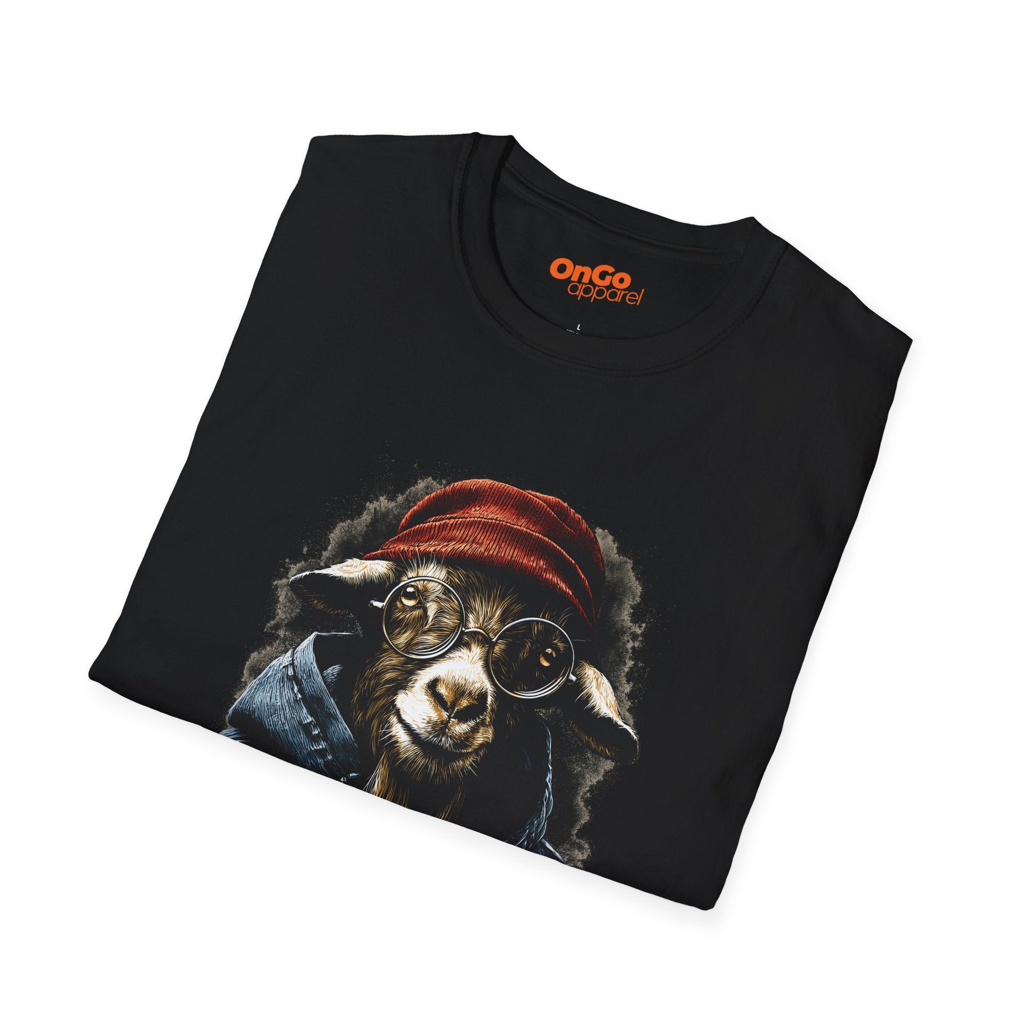 Trendy Goat with Glasses T-Shirt for Animal Lovers