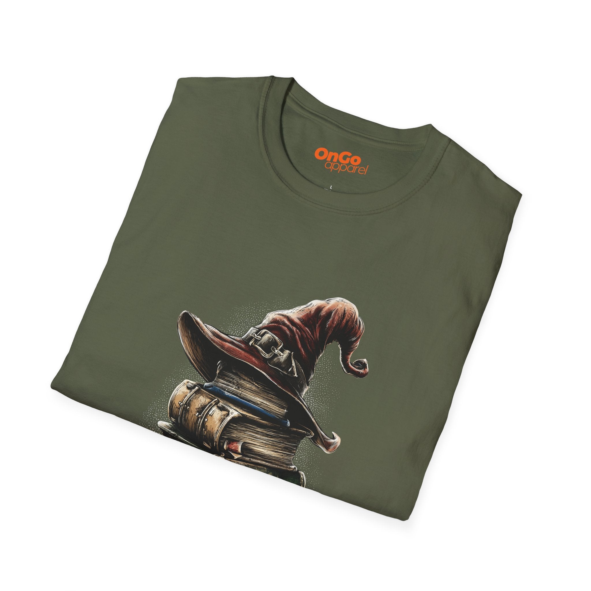 Mystical Wizard Hat and Books T-Shirt