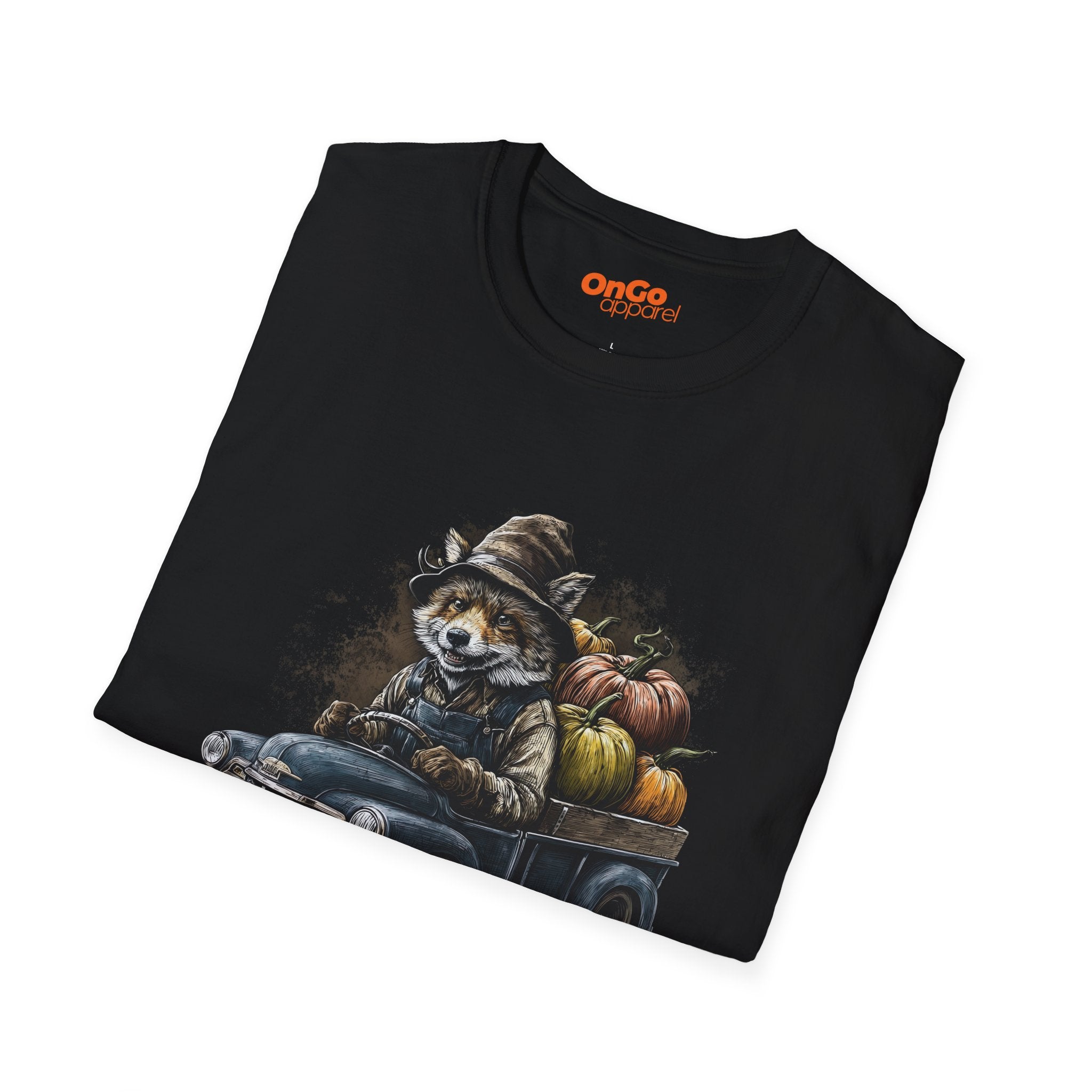 Rustic Fox Driving Vintage Truck T-Shirt