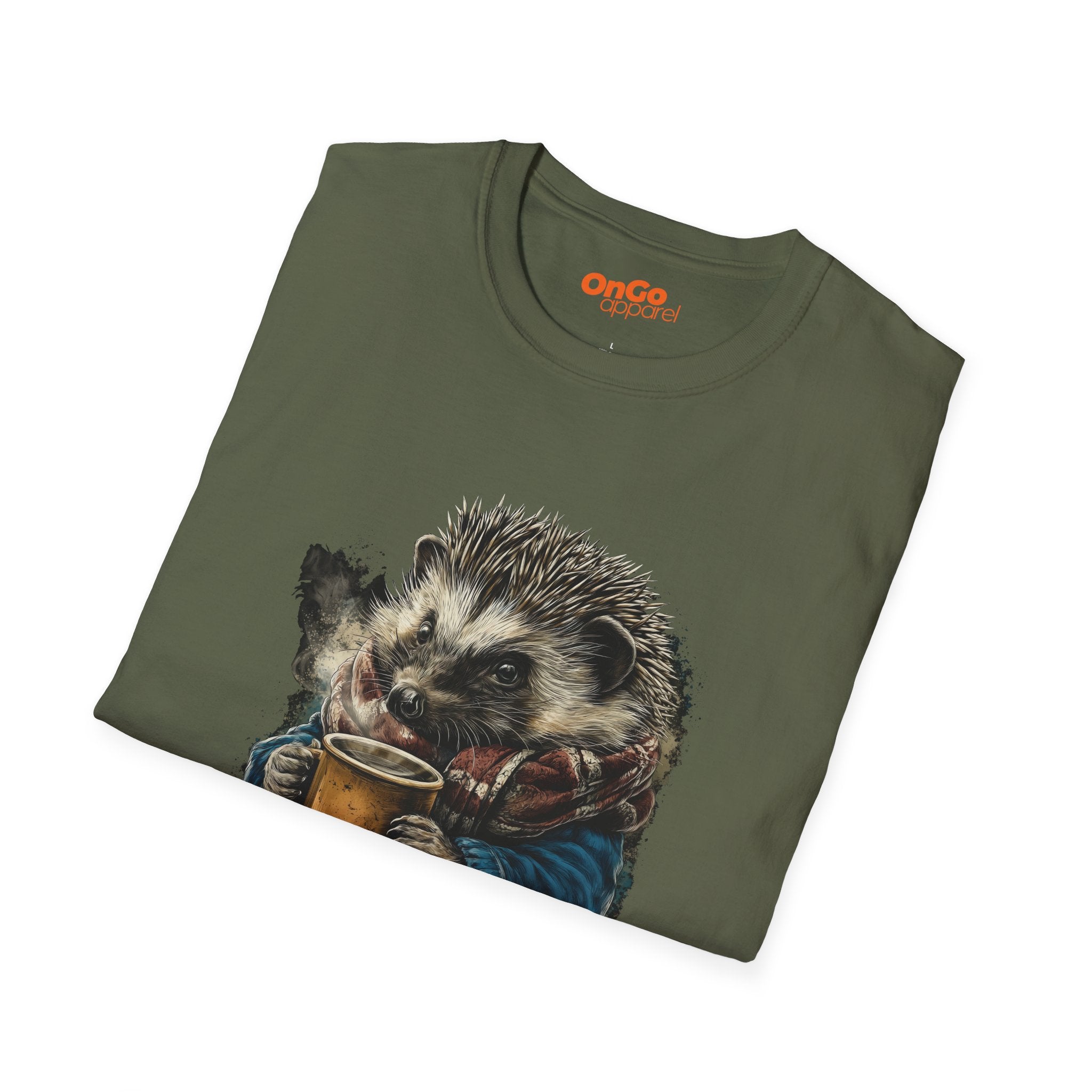 Hedgehog Scarf and Coffee T-Shirt