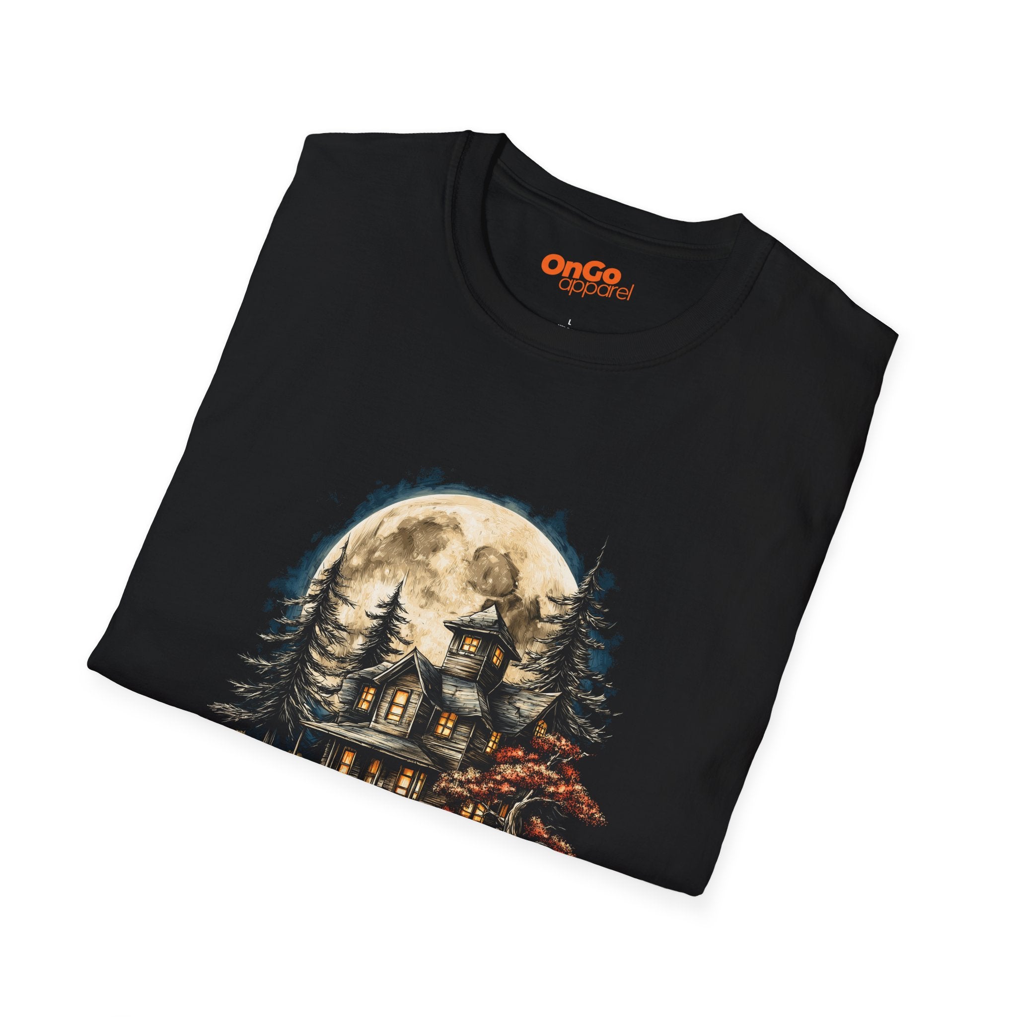 Haunted House T-Shirt with Mystical Design