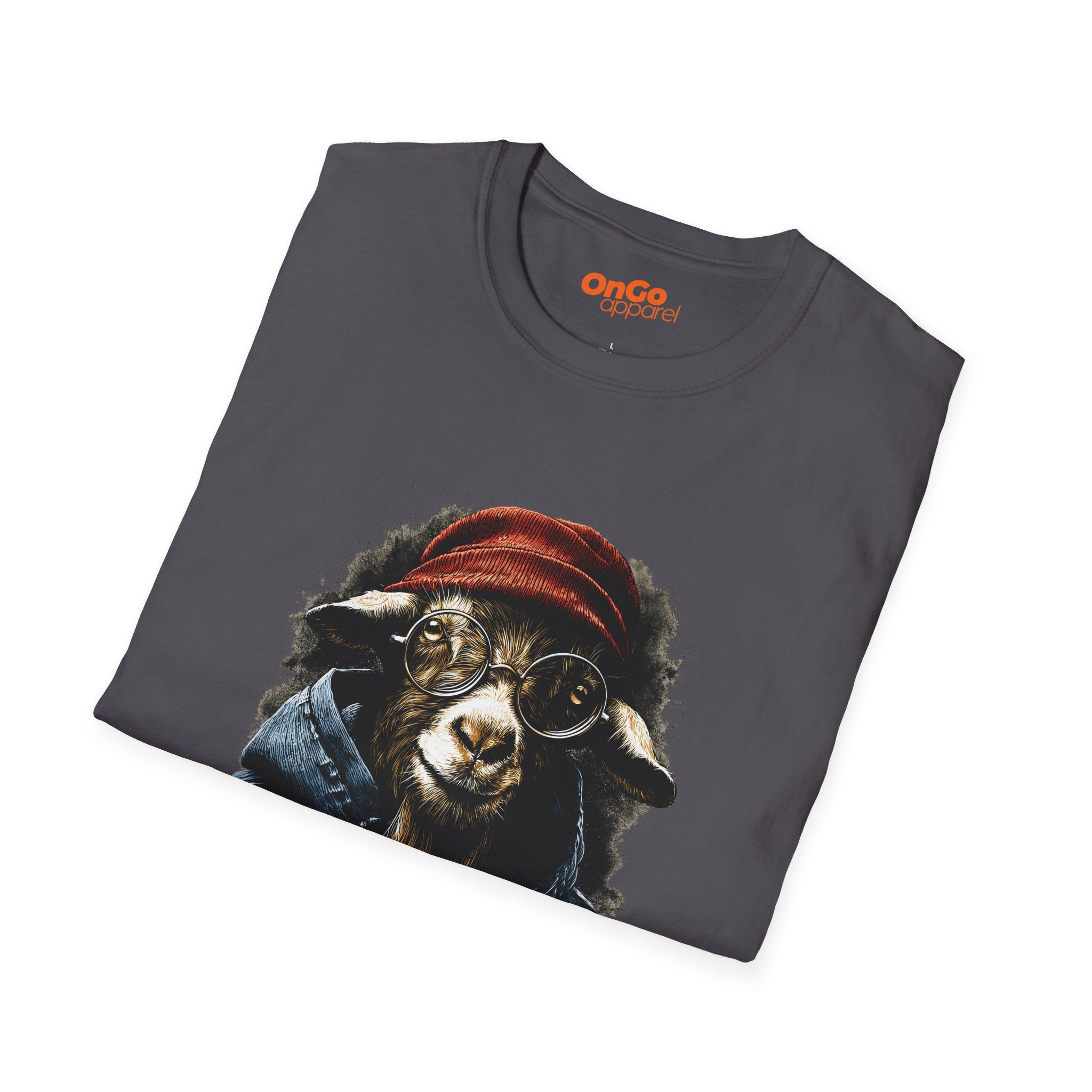 Trendy Goat with Glasses T-Shirt for Animal Lovers