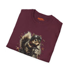 Squirrel Aviator Bike T-Shirt with Fun Animal Design