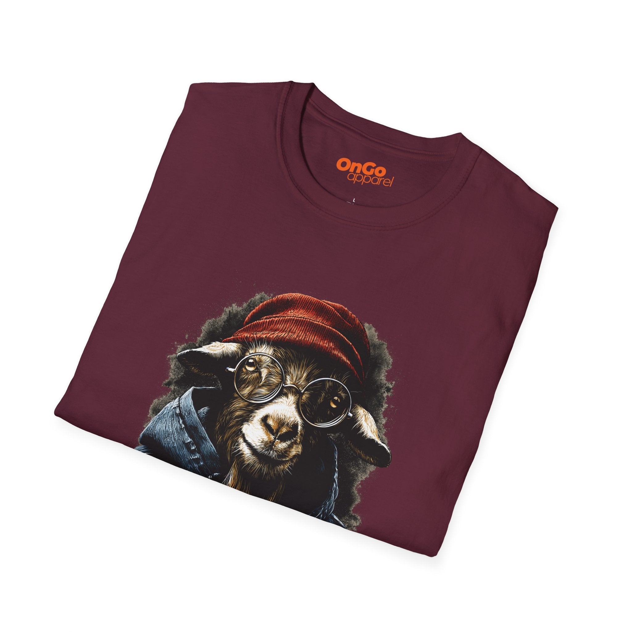 Trendy Goat with Glasses T-Shirt for Animal Lovers
