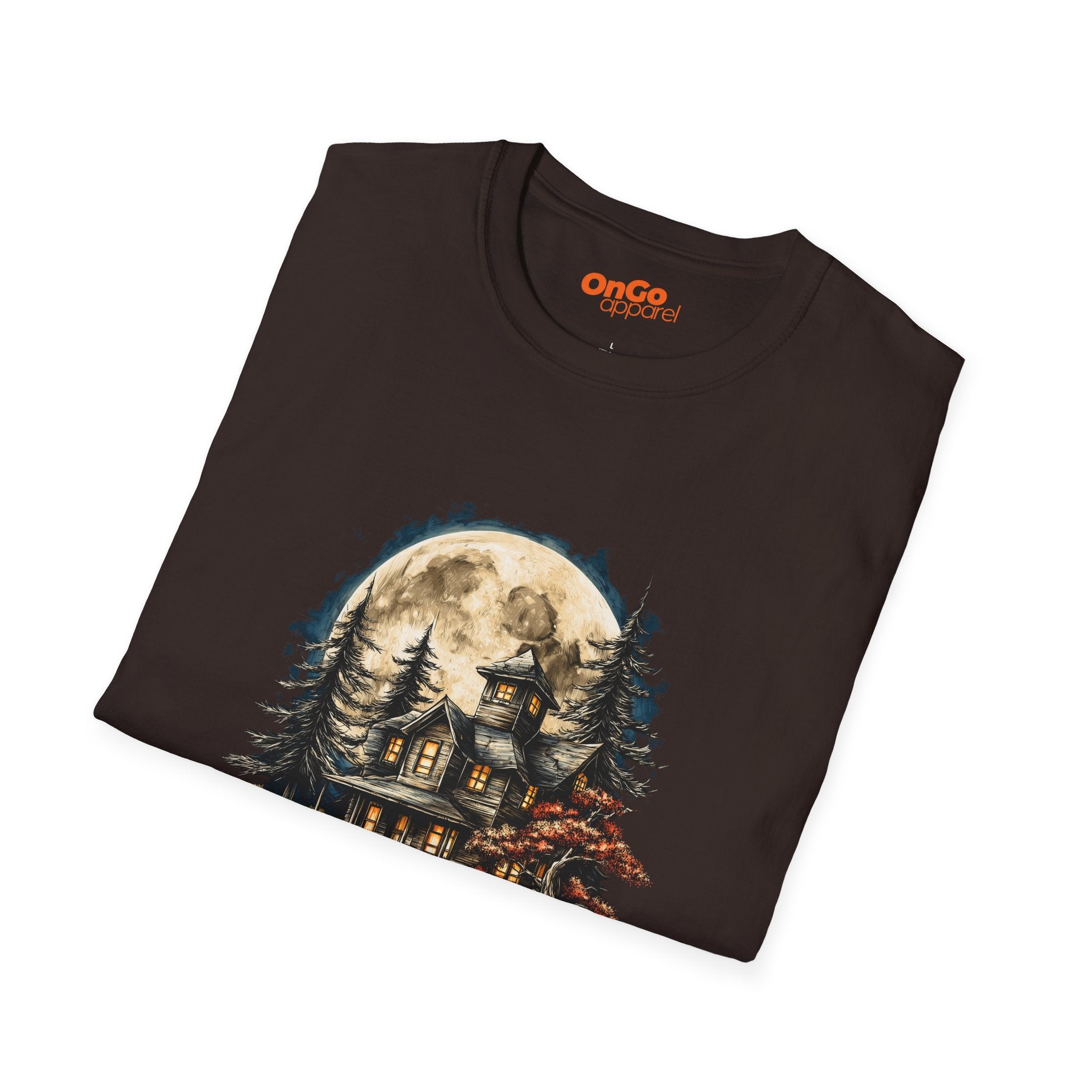 Haunted House T-Shirt with Mystical Design