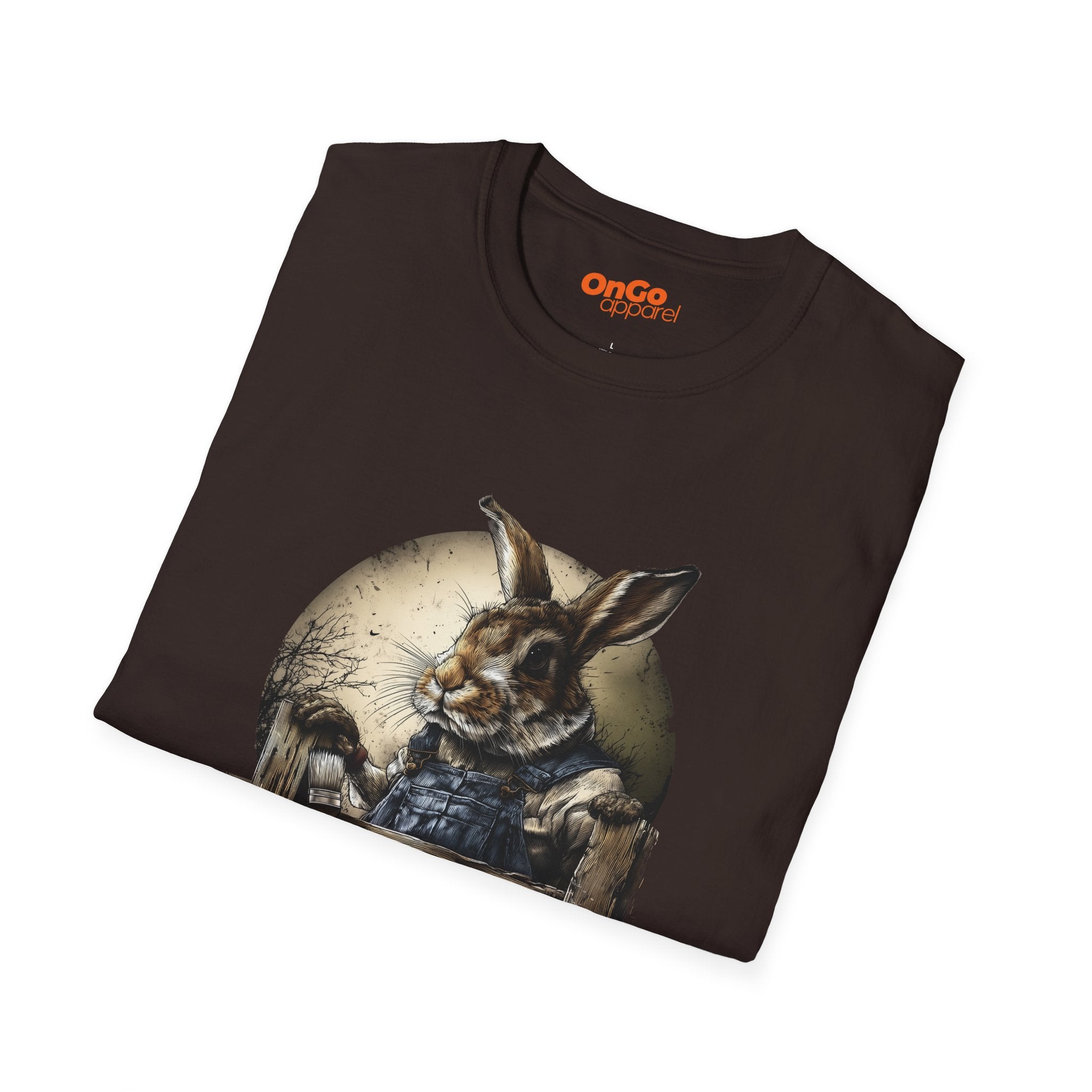 Charming Rabbit Fence Graphic T-Shirt