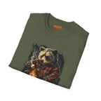 Cozy Bear Campfire T-Shirt with Marshmallow Design