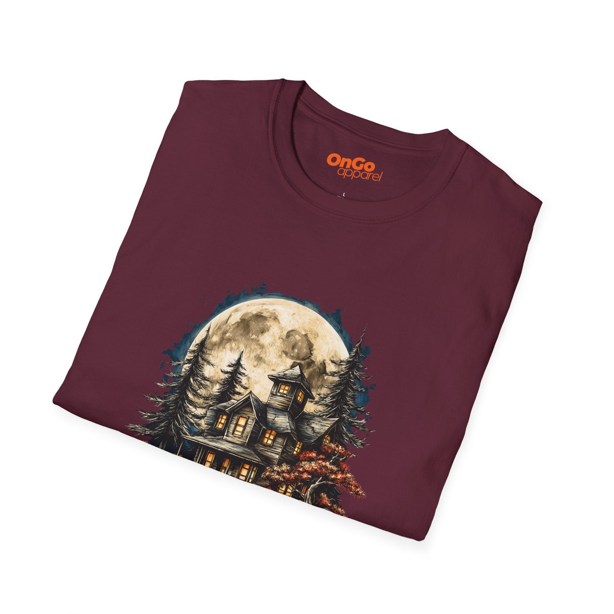 Haunted House T-Shirt with Mystical Design