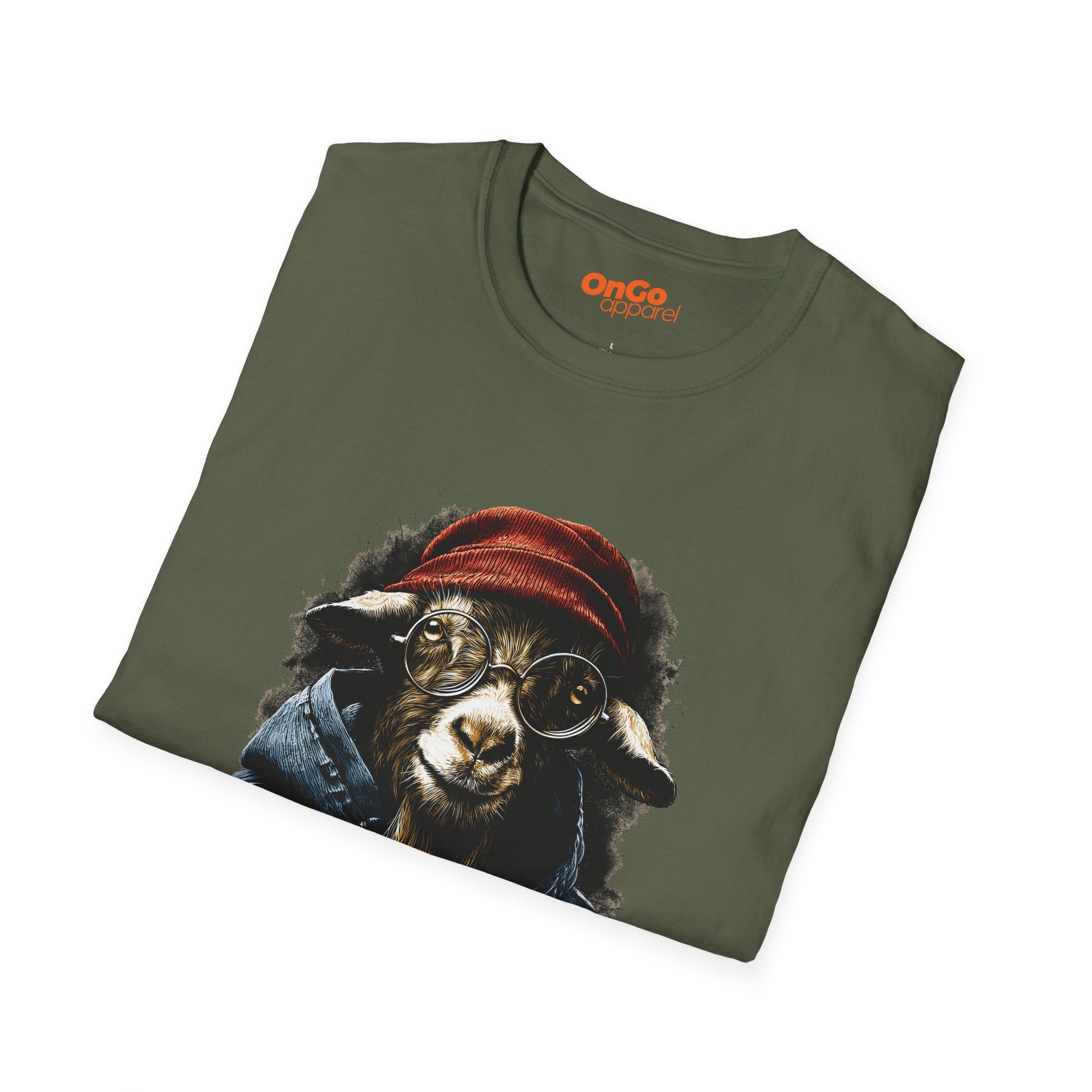 Trendy Goat with Glasses T-Shirt for Animal Lovers