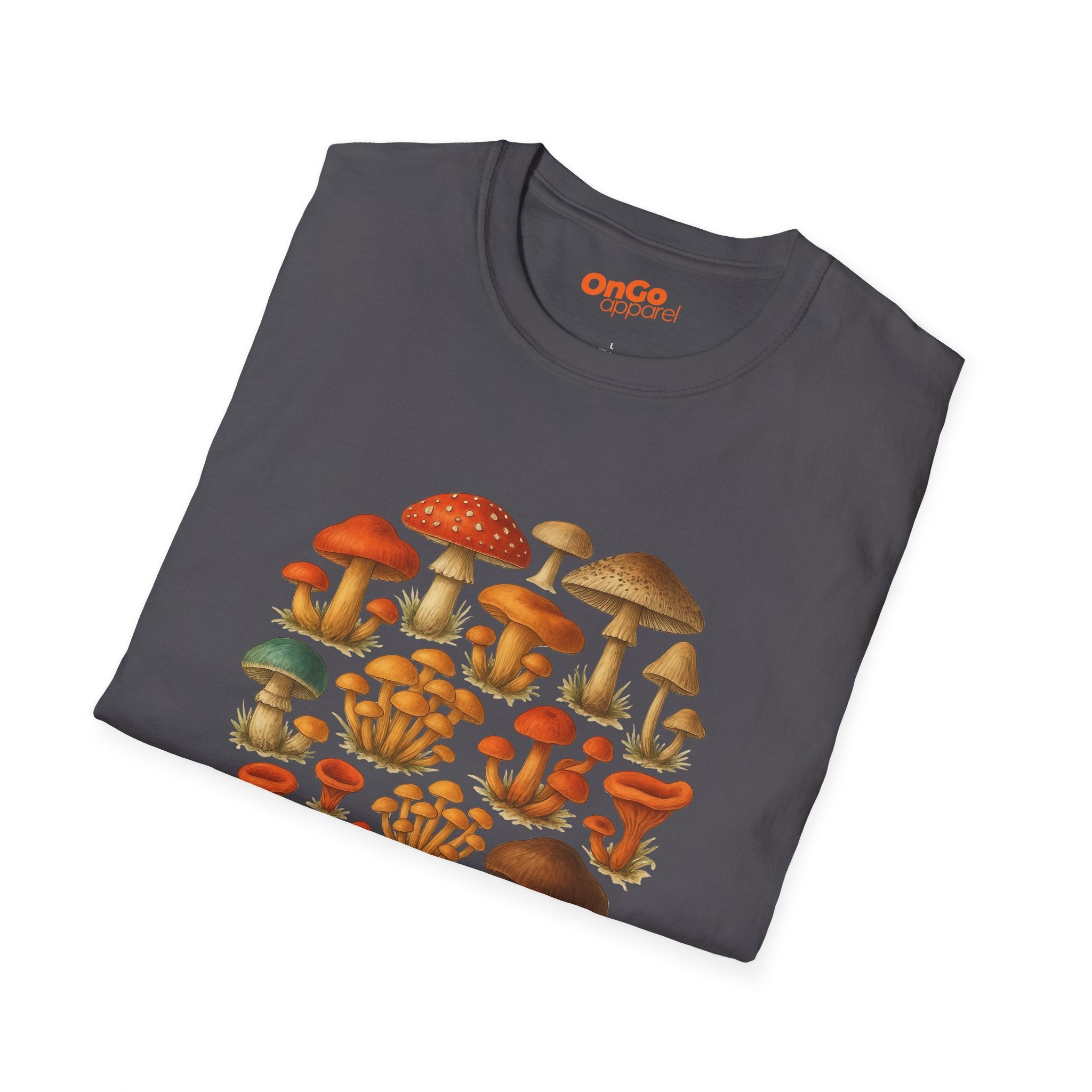 Mushroom Circle Unisex T-Shirt with Nature Design