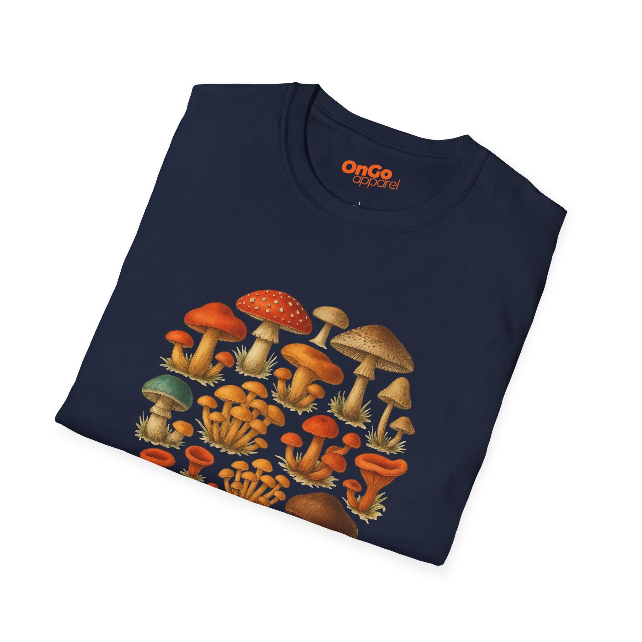 Mushroom Circle Unisex T-Shirt with Nature Design