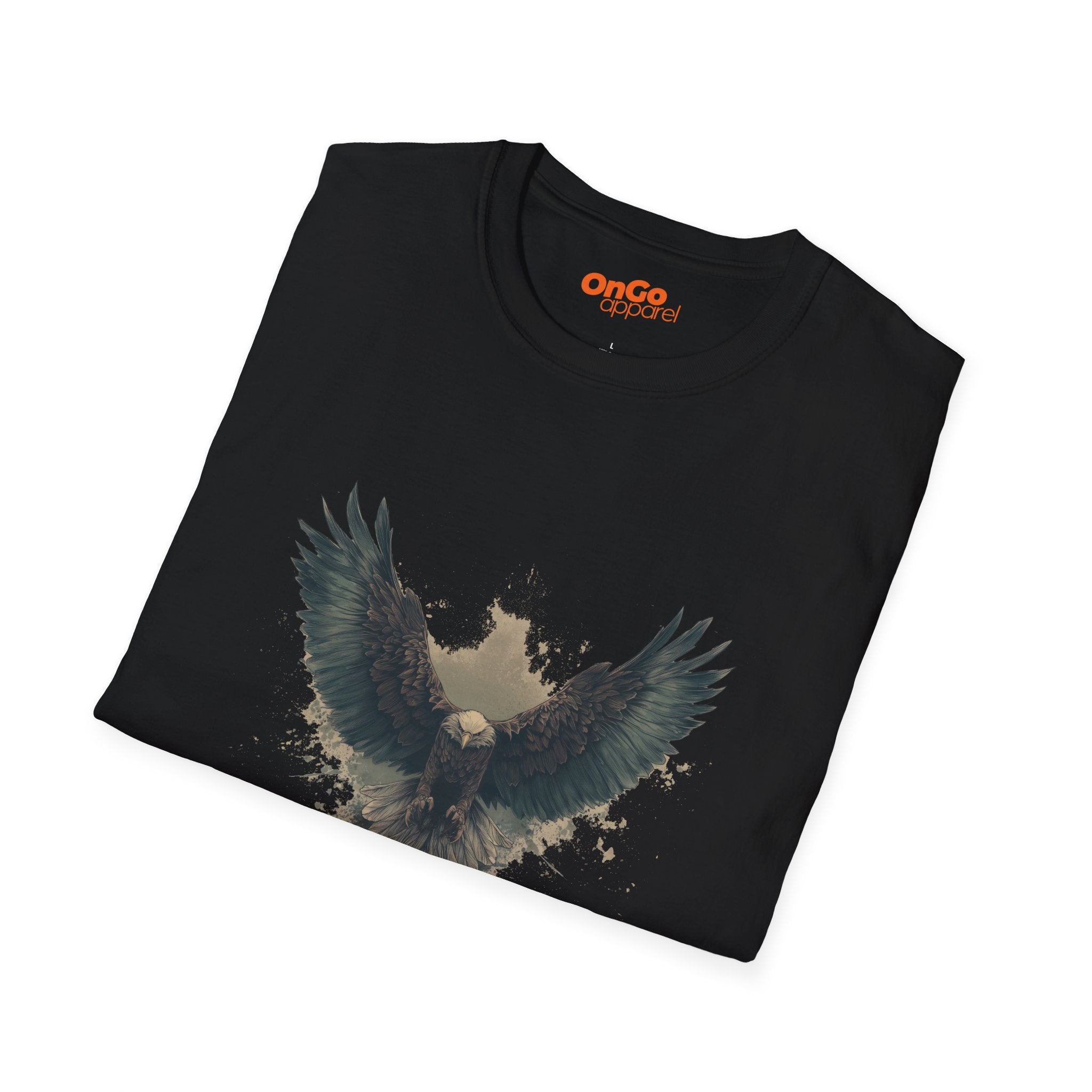 Eagle Wings T-Shirt with Artistic Spread Design
