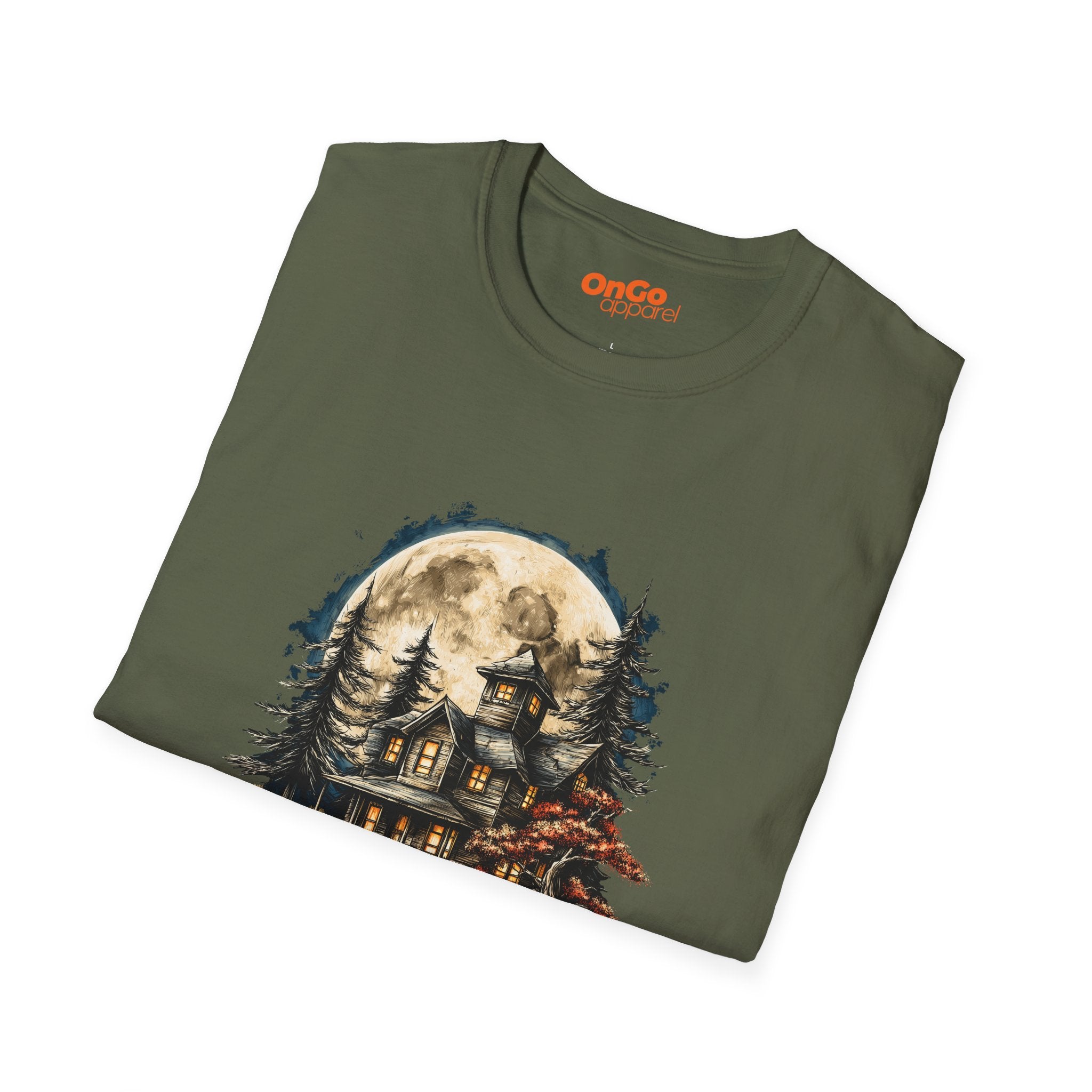 Haunted House T-Shirt with Mystical Design