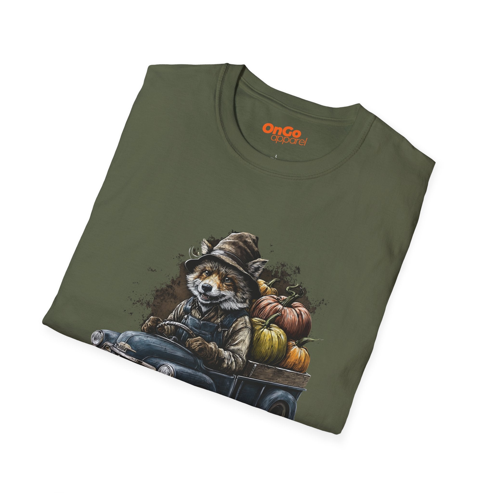Rustic Fox Driving Vintage Truck T-Shirt