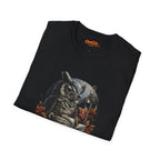 Owl Reading Book T-Shirt with Fall Leaves Design