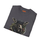 Moose with Pipe T-Shirt - Nature Wildlife Design