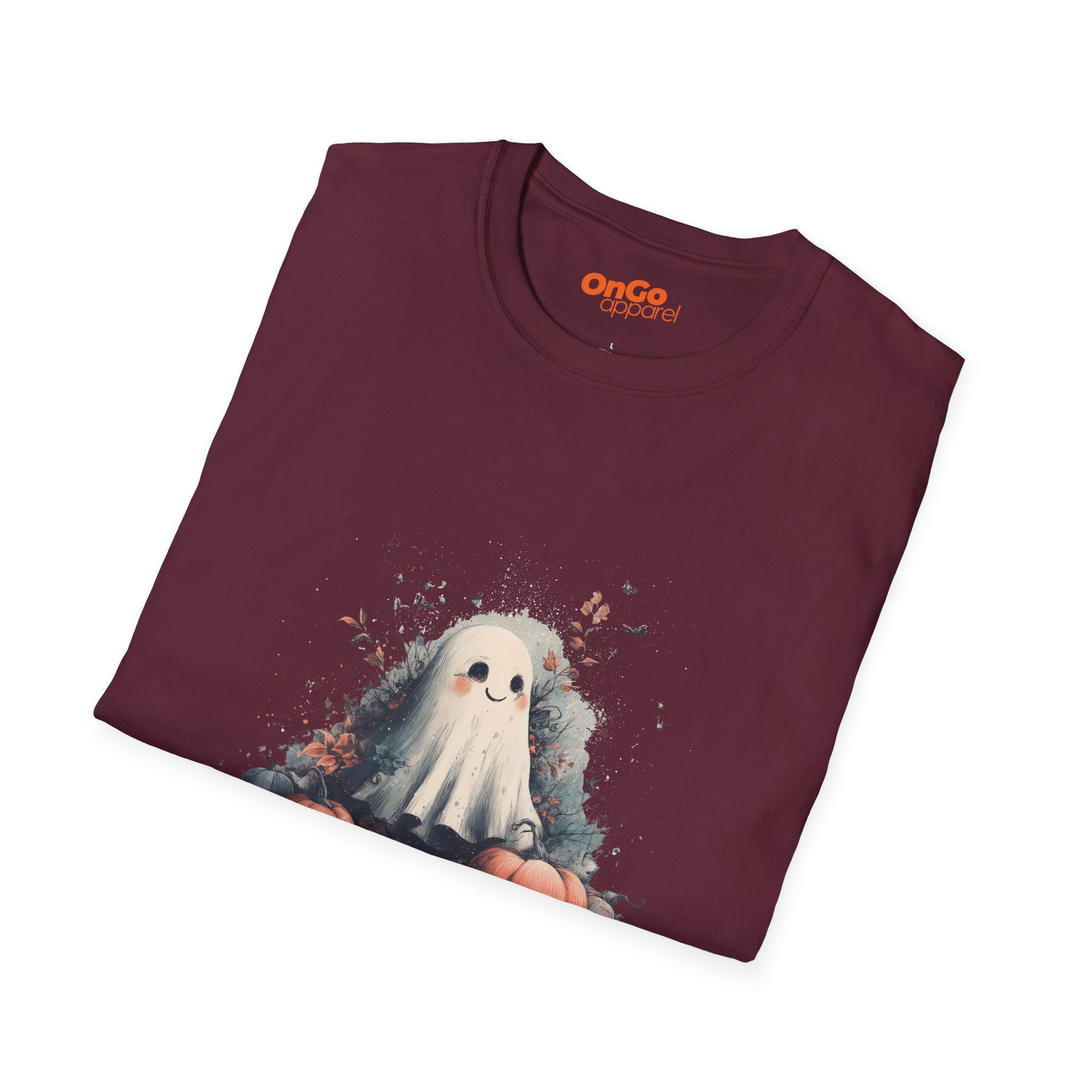 Cute Ghost and Pumpkins T-Shirt