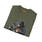 Bear Barista T-Shirt with Coffee Design