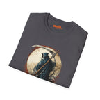 Grim Reaper Scythe and Moon Graphic T-Shirt