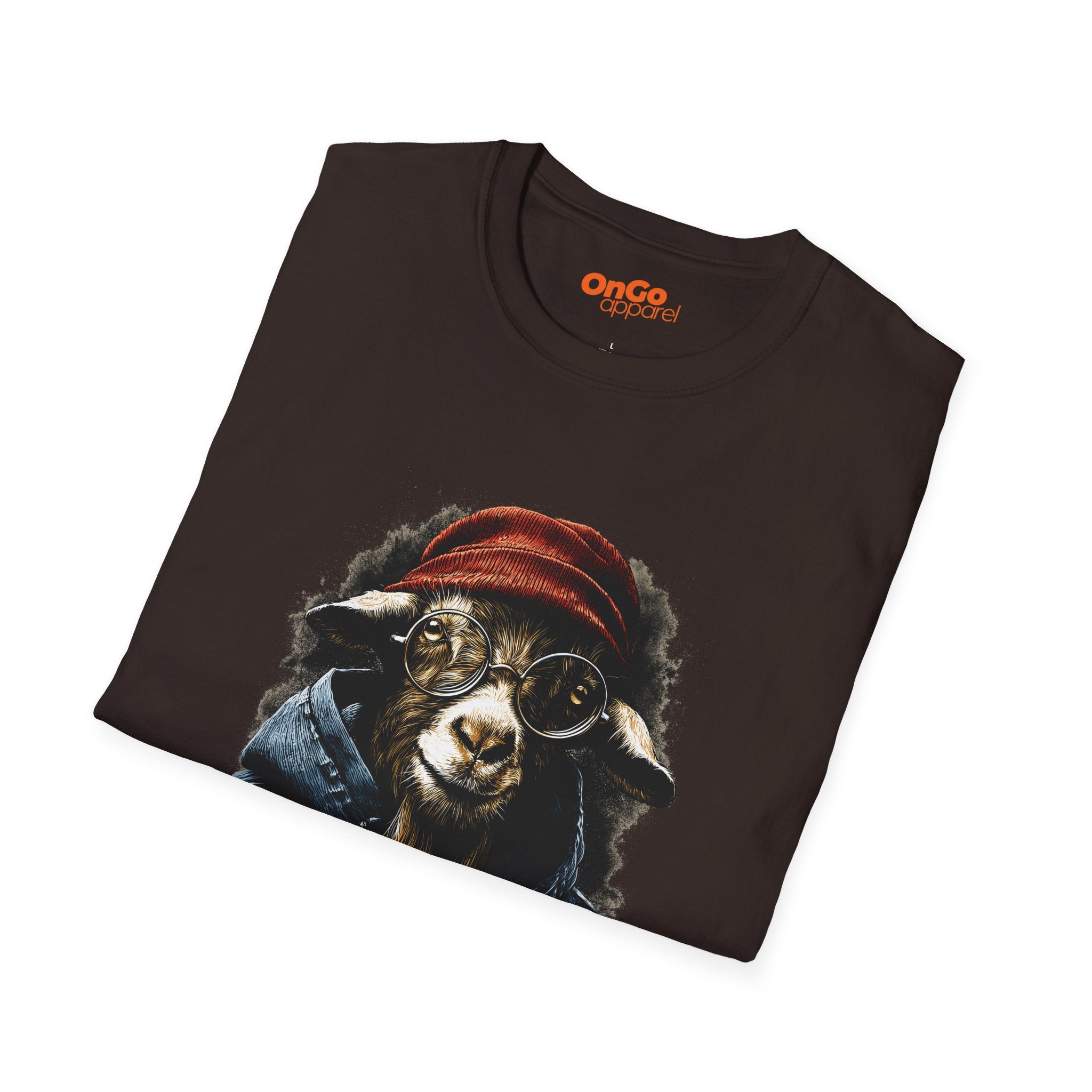 Trendy Goat with Glasses T-Shirt for Animal Lovers
