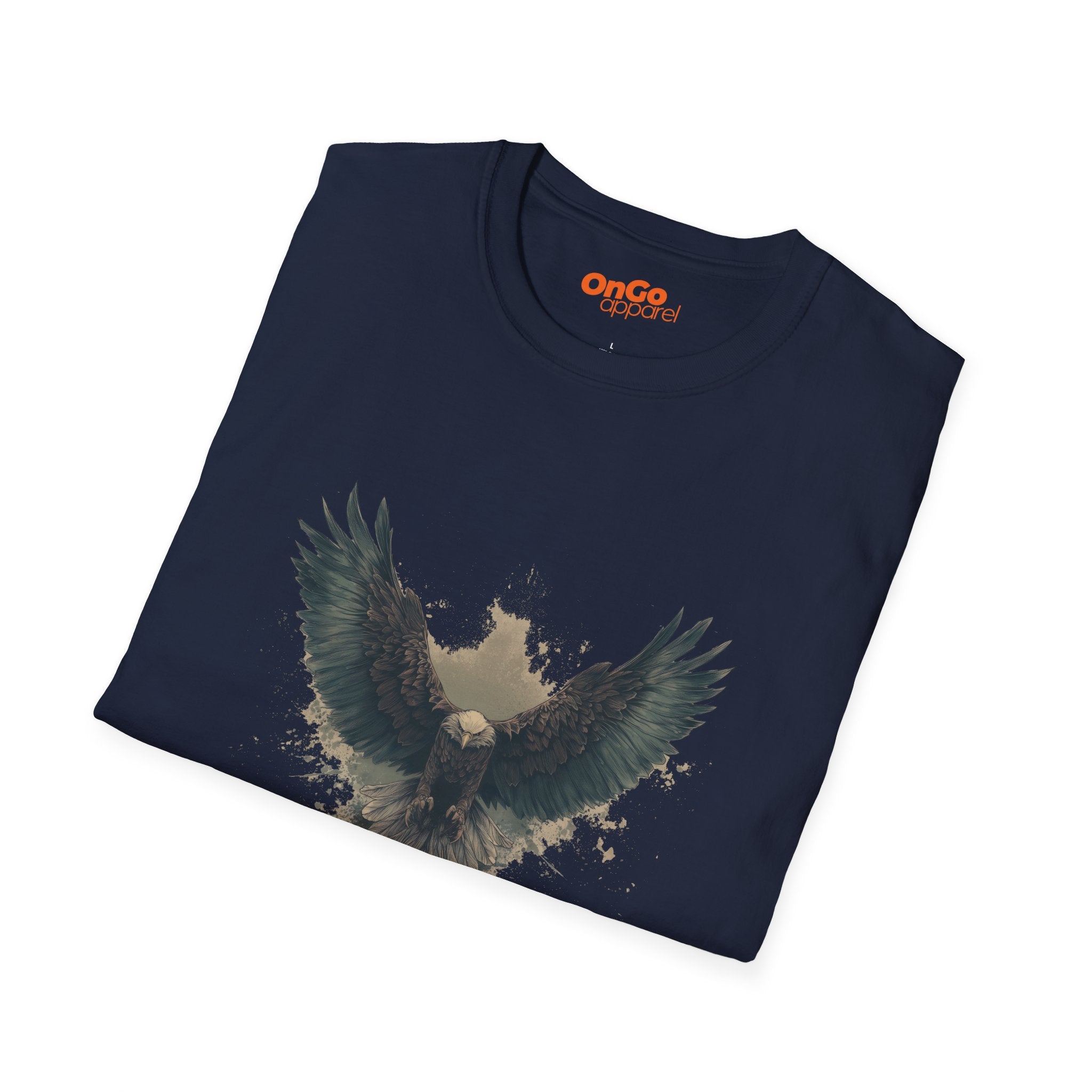 Eagle Wings T-Shirt with Artistic Spread Design