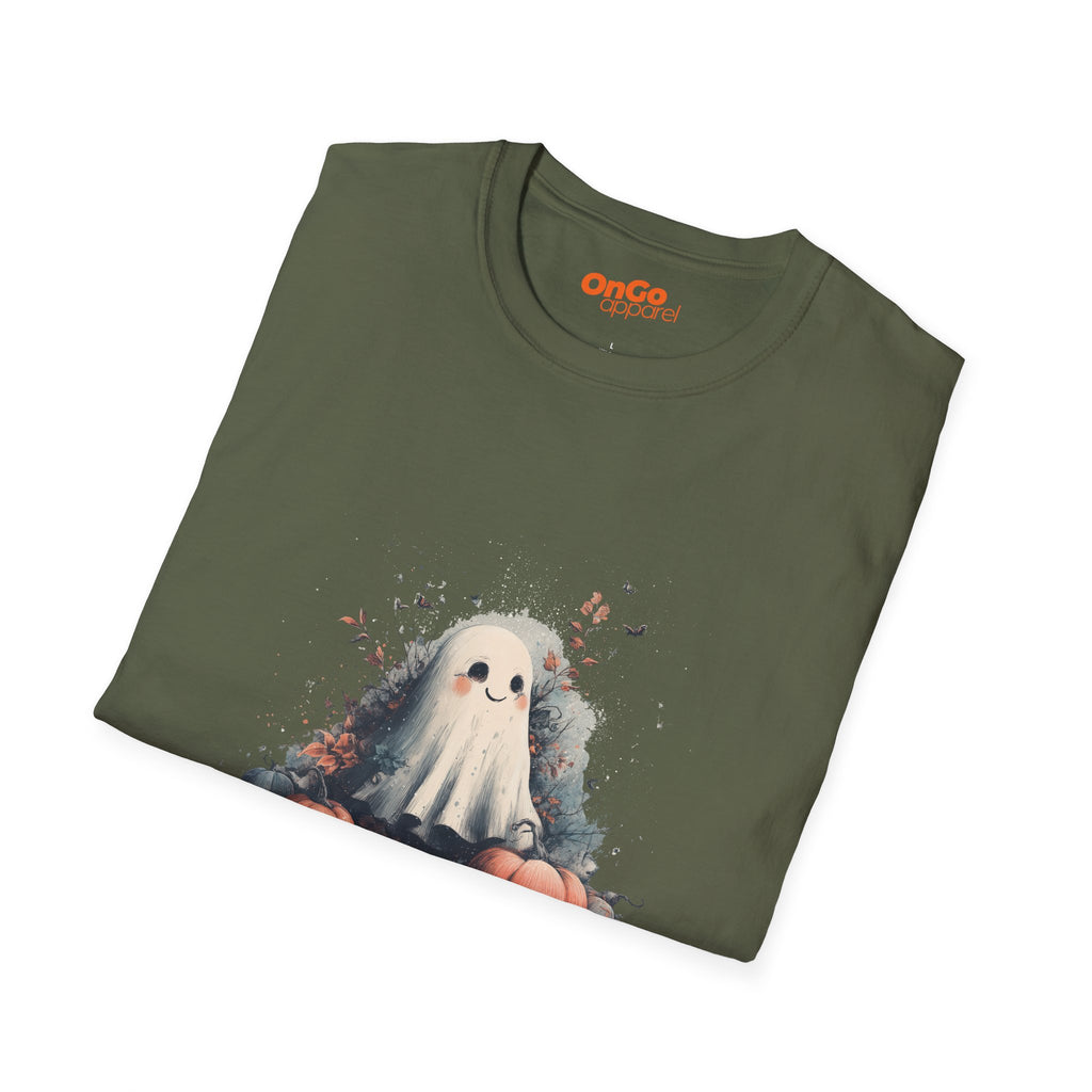 Cute Ghost and Pumpkins T-Shirt