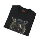 Moose with Pipe T-Shirt - Nature Wildlife Design