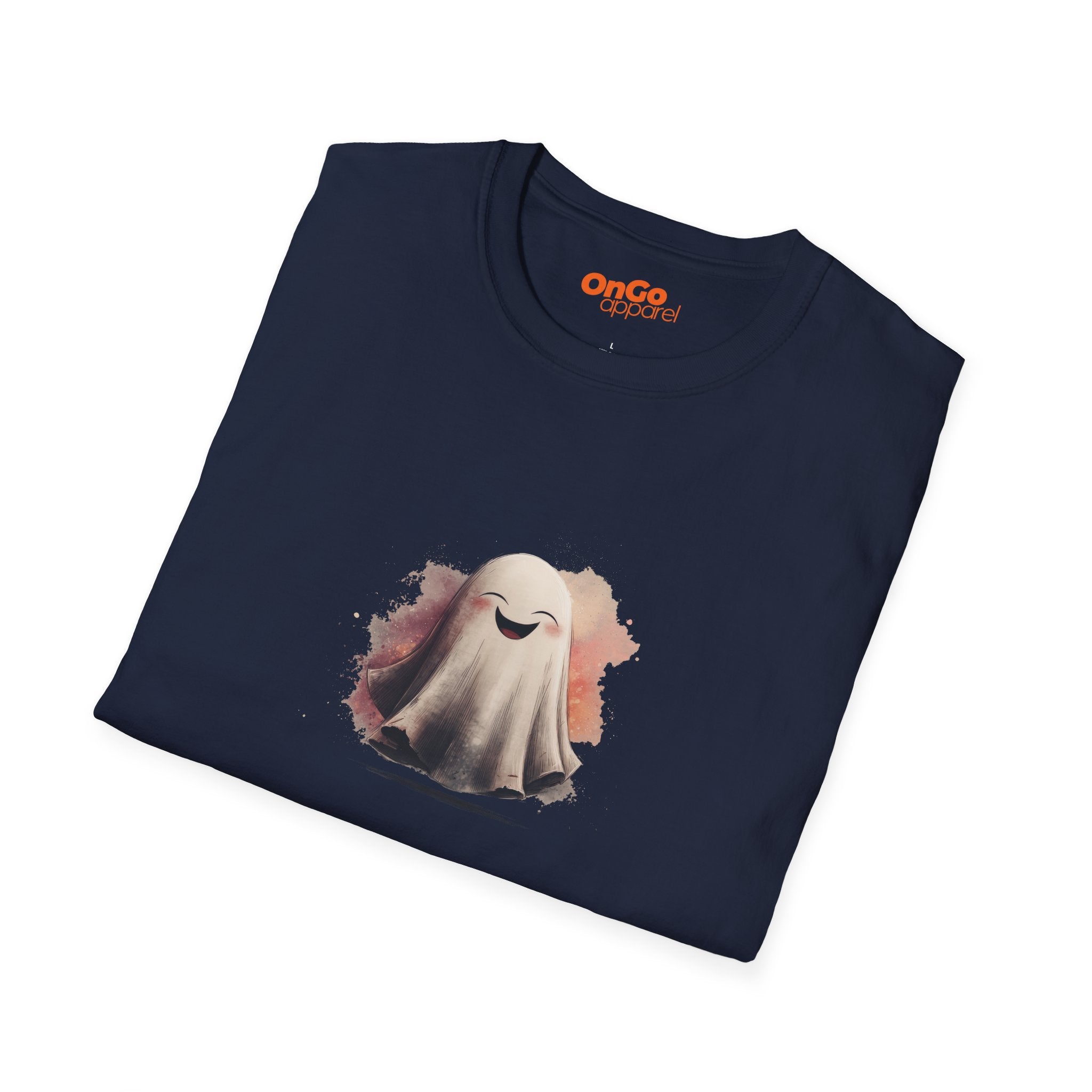 Cheerful Ghost Graphic T-Shirt