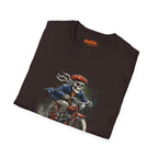 Skeleton Riding Bicycle Graphic T-Shirt