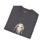 Charming Ghost with Leaves Graphic T-Shirt