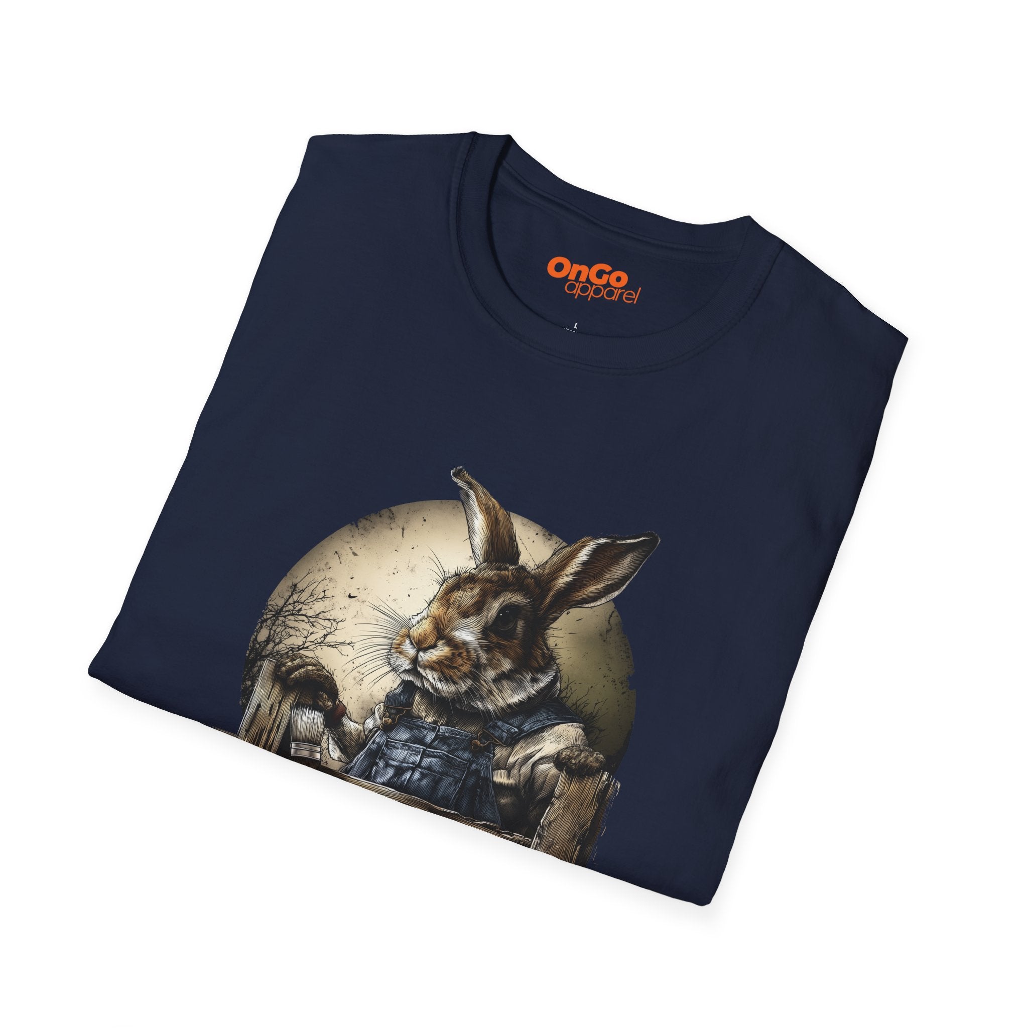 Charming Rabbit Fence Graphic T-Shirt