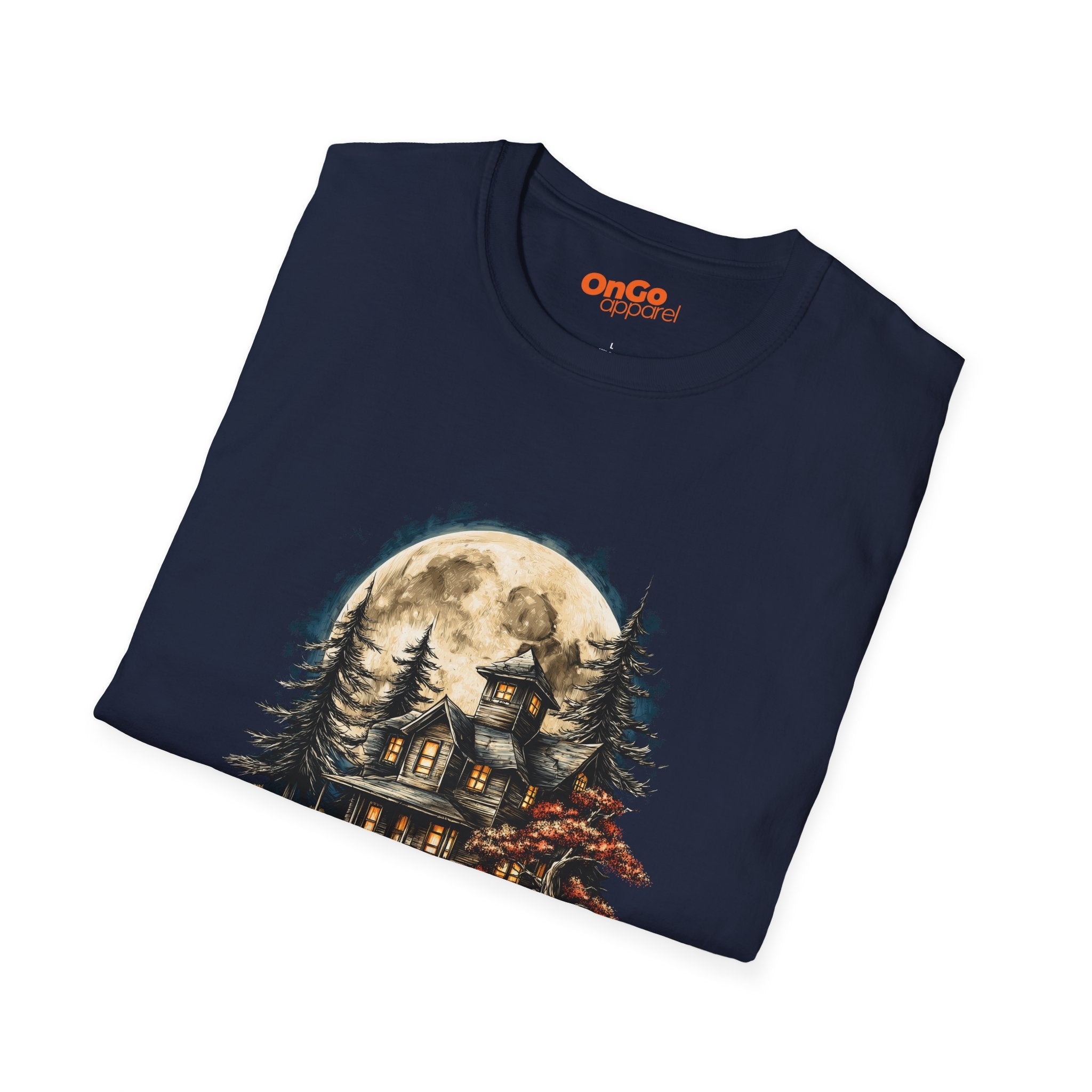 Haunted House T-Shirt with Mystical Design
