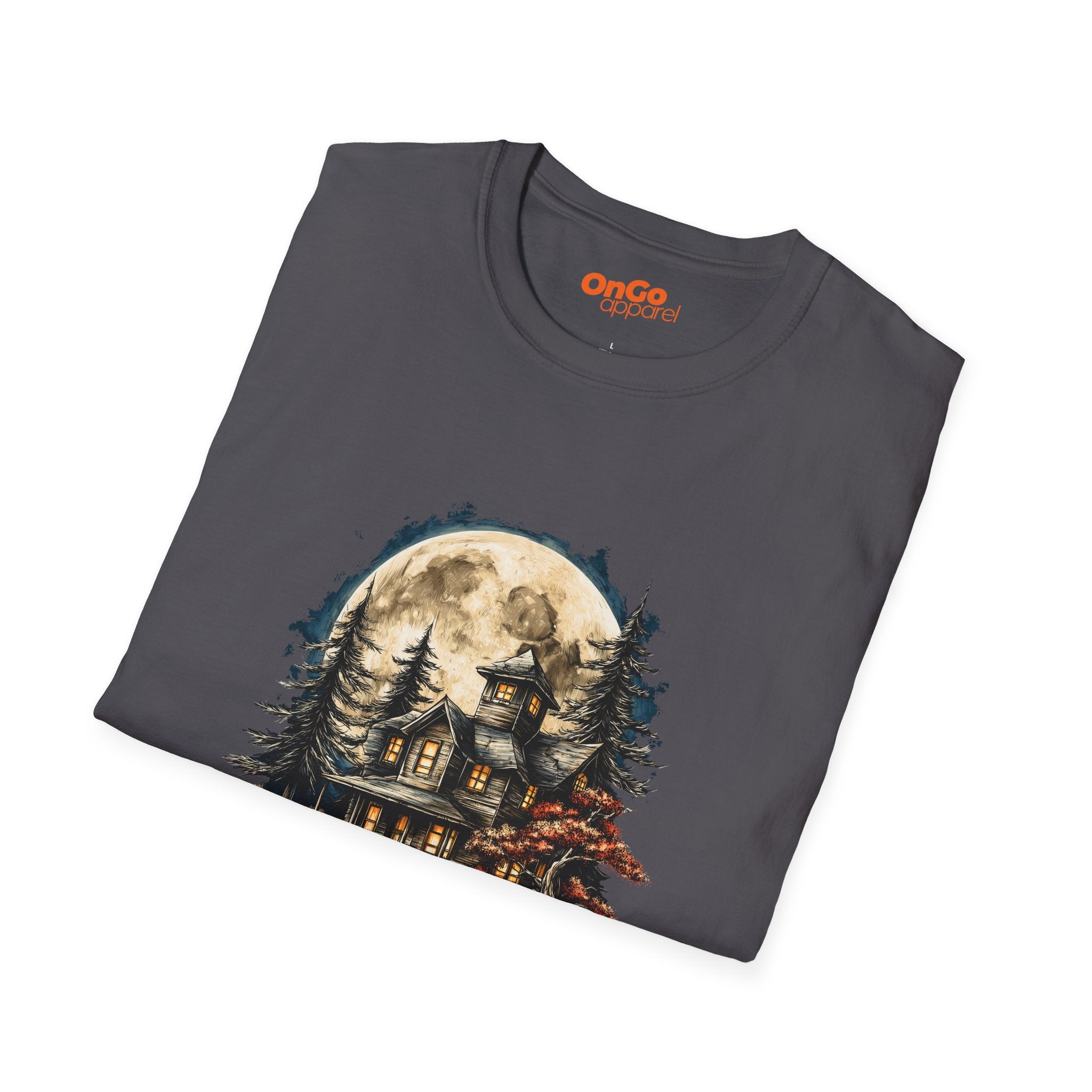 Haunted House T-Shirt with Mystical Design