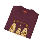 Ghosts Bonfire T-Shirt with Autumn Marshmallow Design