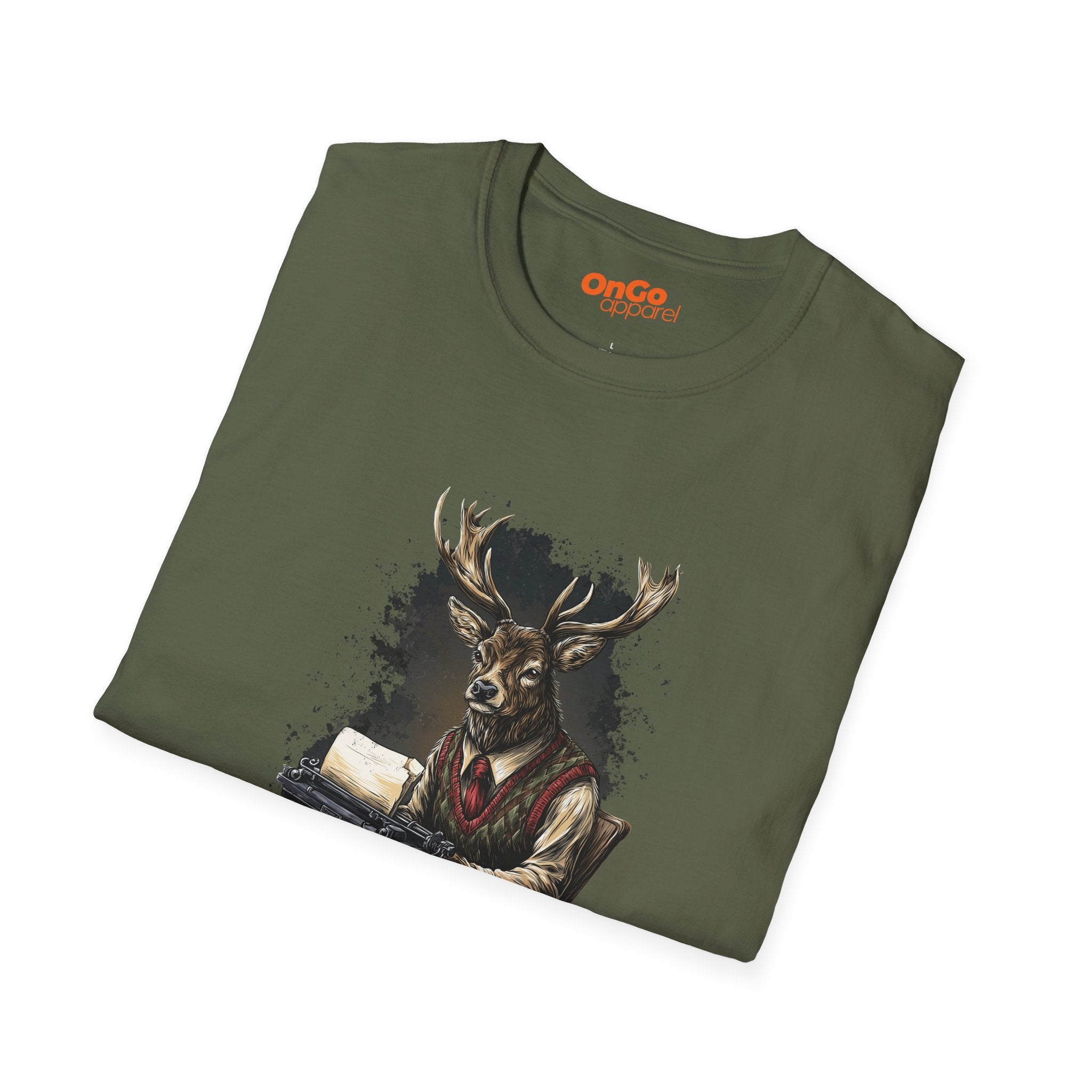 Vintage Deer Typewriter T-Shirt