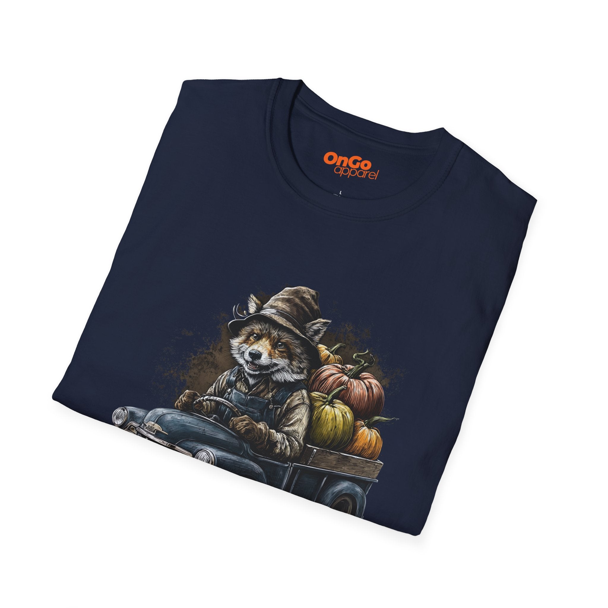 Rustic Fox Driving Vintage Truck T-Shirt