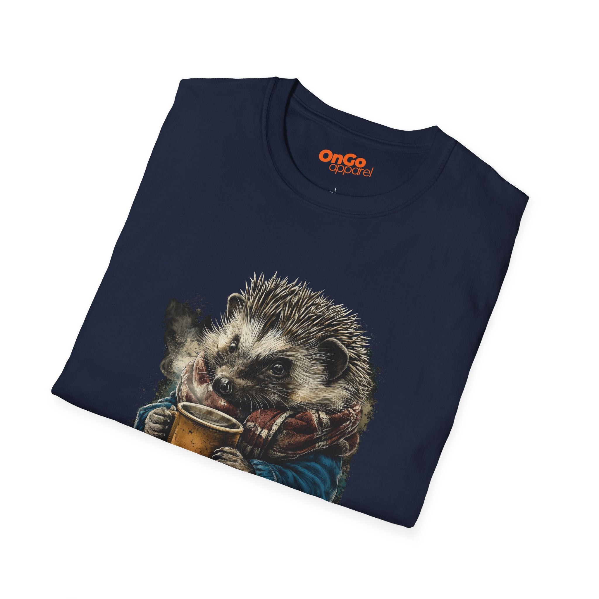 Hedgehog Scarf and Coffee T-Shirt