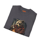 Cozy Bear Campfire T-Shirt with Marshmallow Design