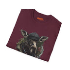 Moose with Pipe T-Shirt - Nature Wildlife Design