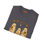 Ghosts Bonfire T-Shirt with Autumn Marshmallow Design
