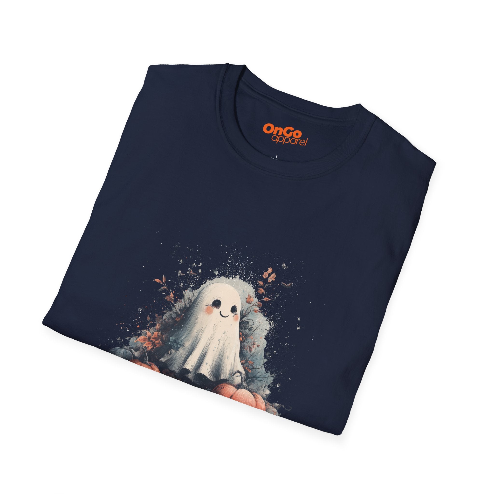 Cute Ghost and Pumpkins T-Shirt