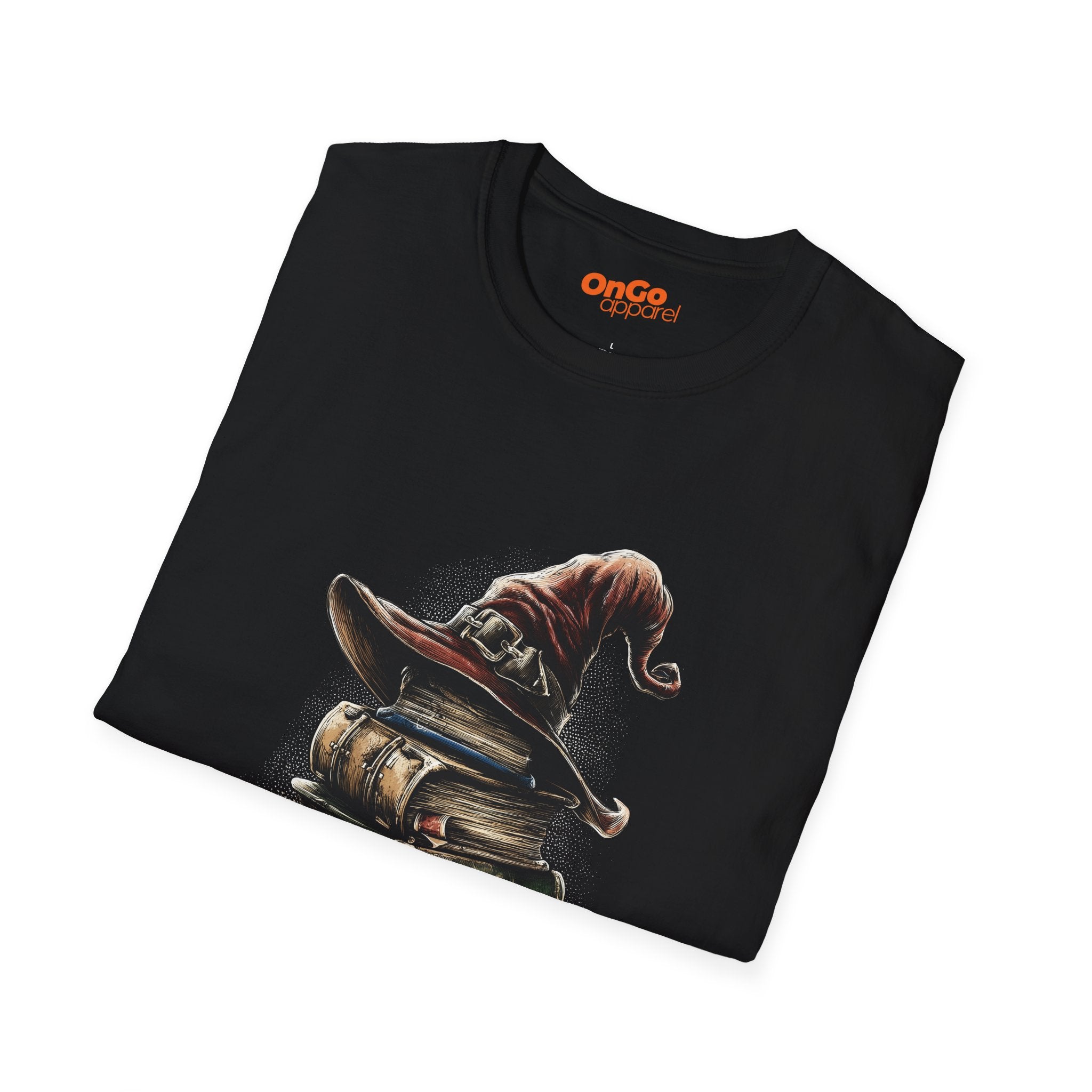 Mystical Wizard Hat and Books T-Shirt
