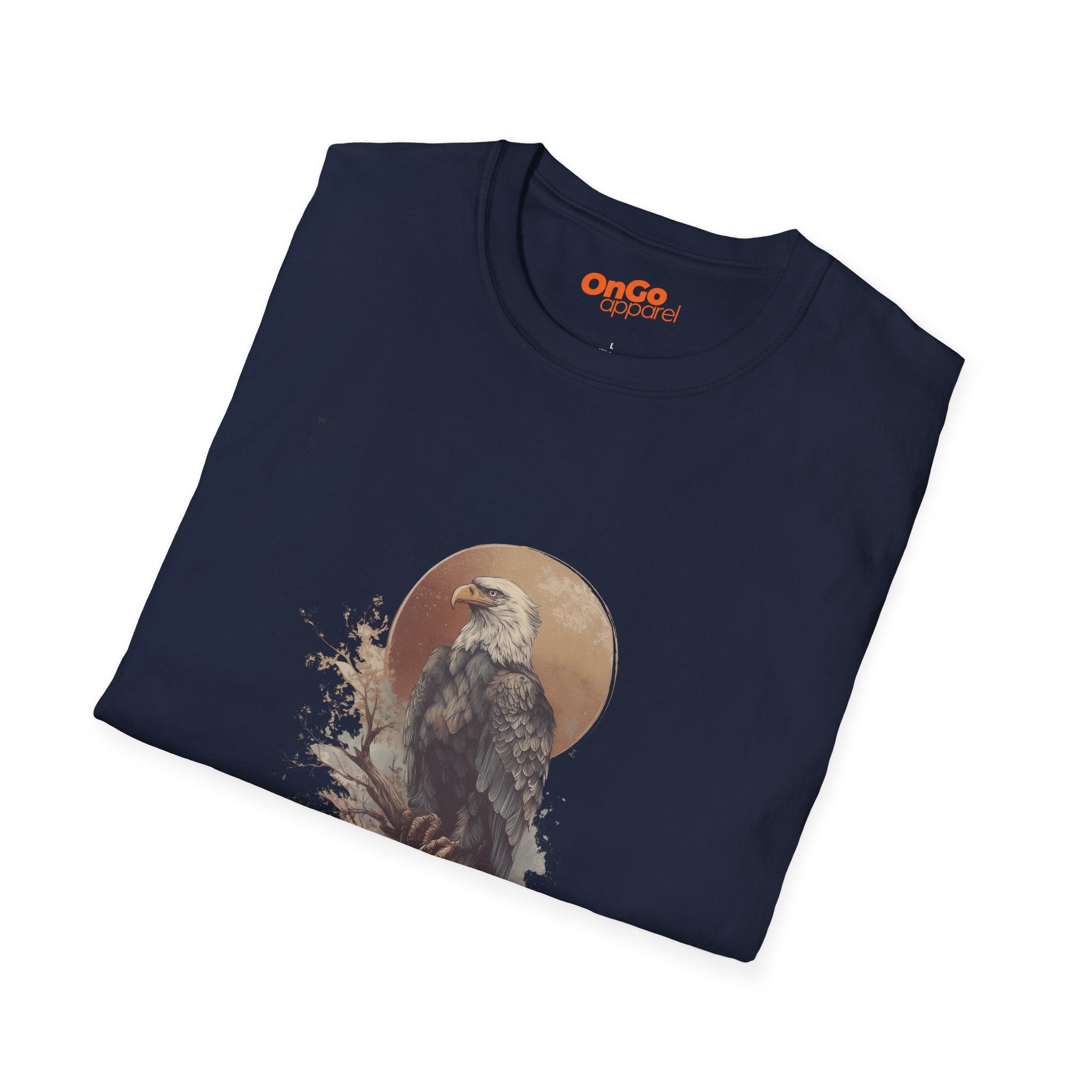 Eagle Design T-Shirt with Natural Scene