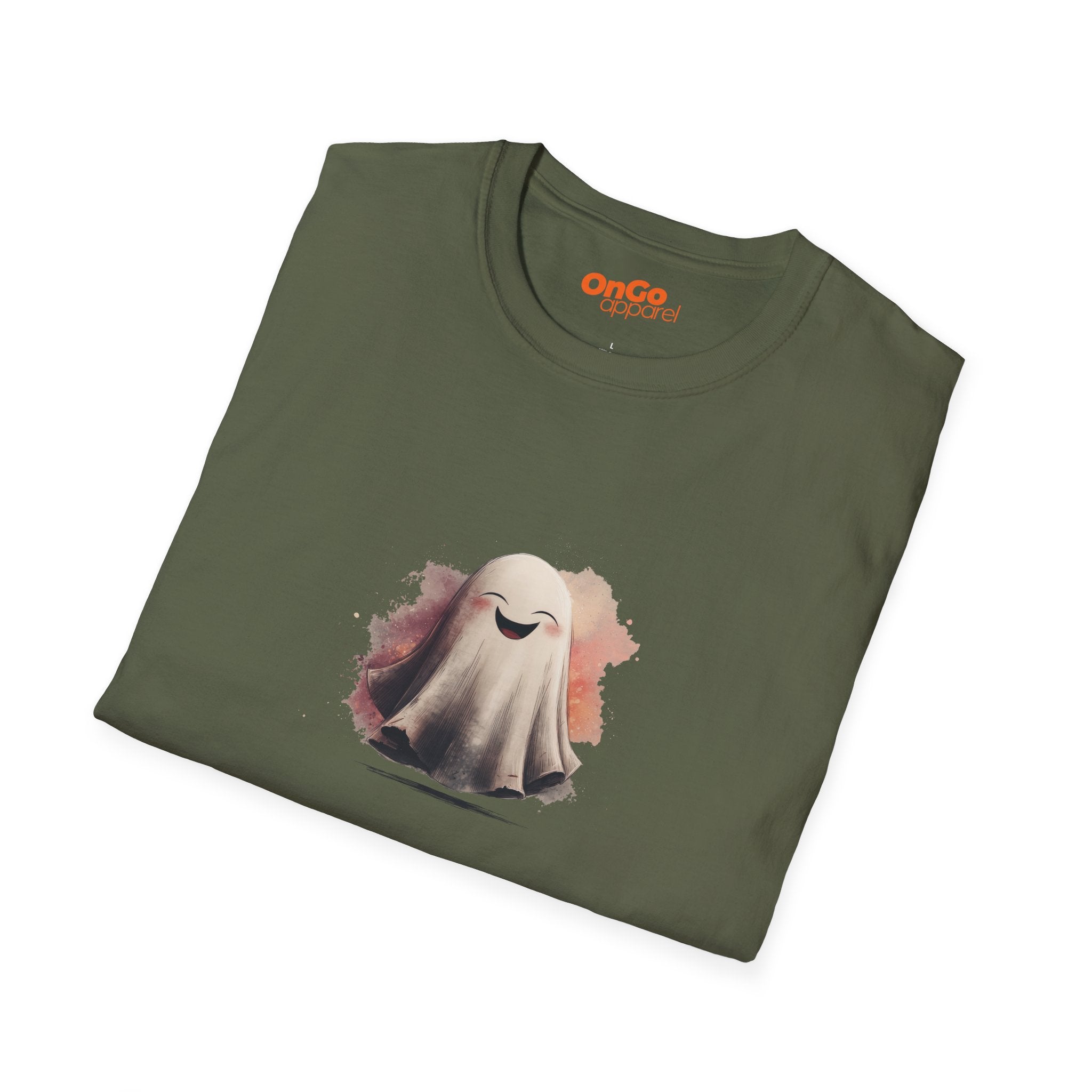 Cheerful Ghost Graphic T-Shirt
