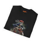 Skeleton Riding Bicycle Graphic T-Shirt