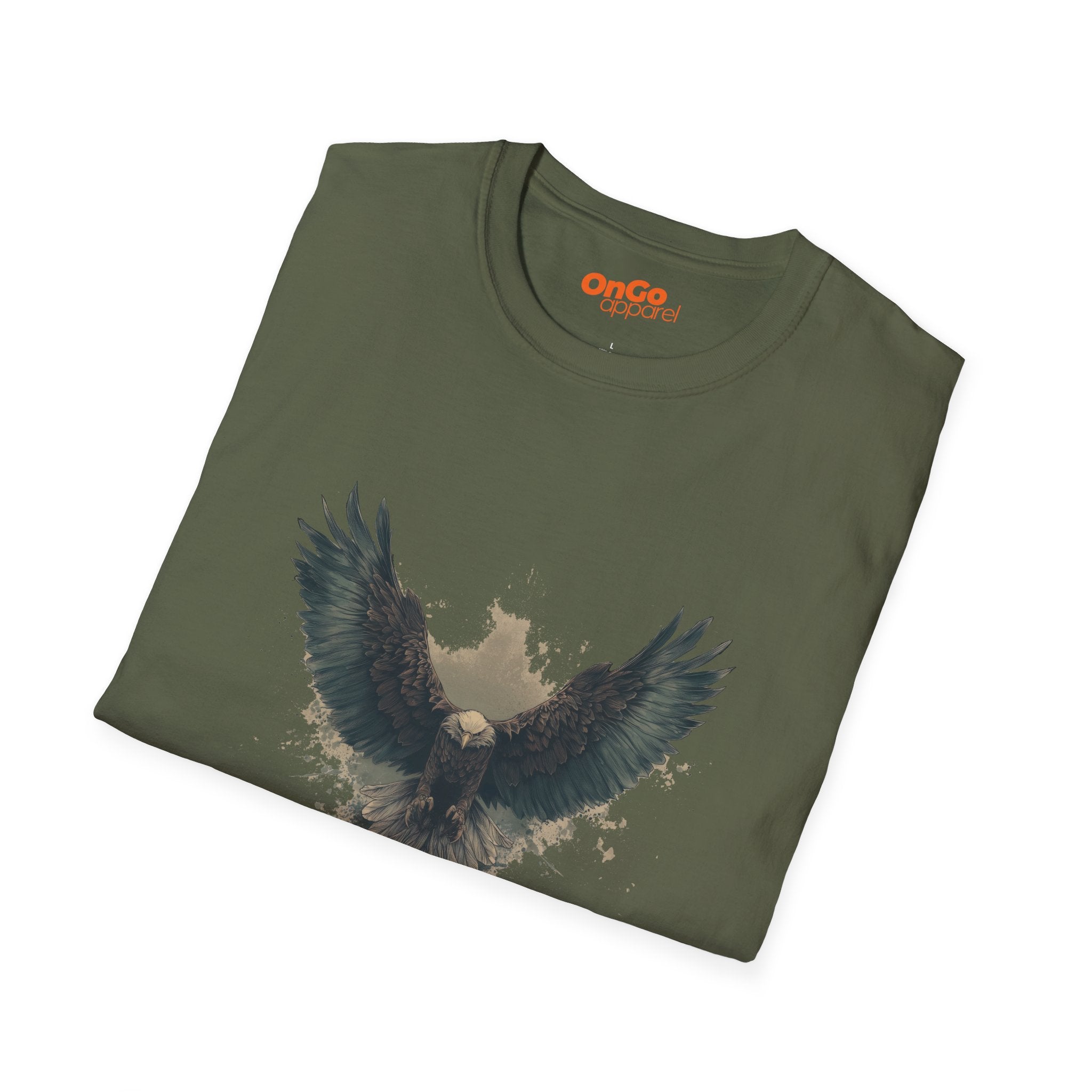 Eagle Wings T-Shirt with Artistic Spread Design