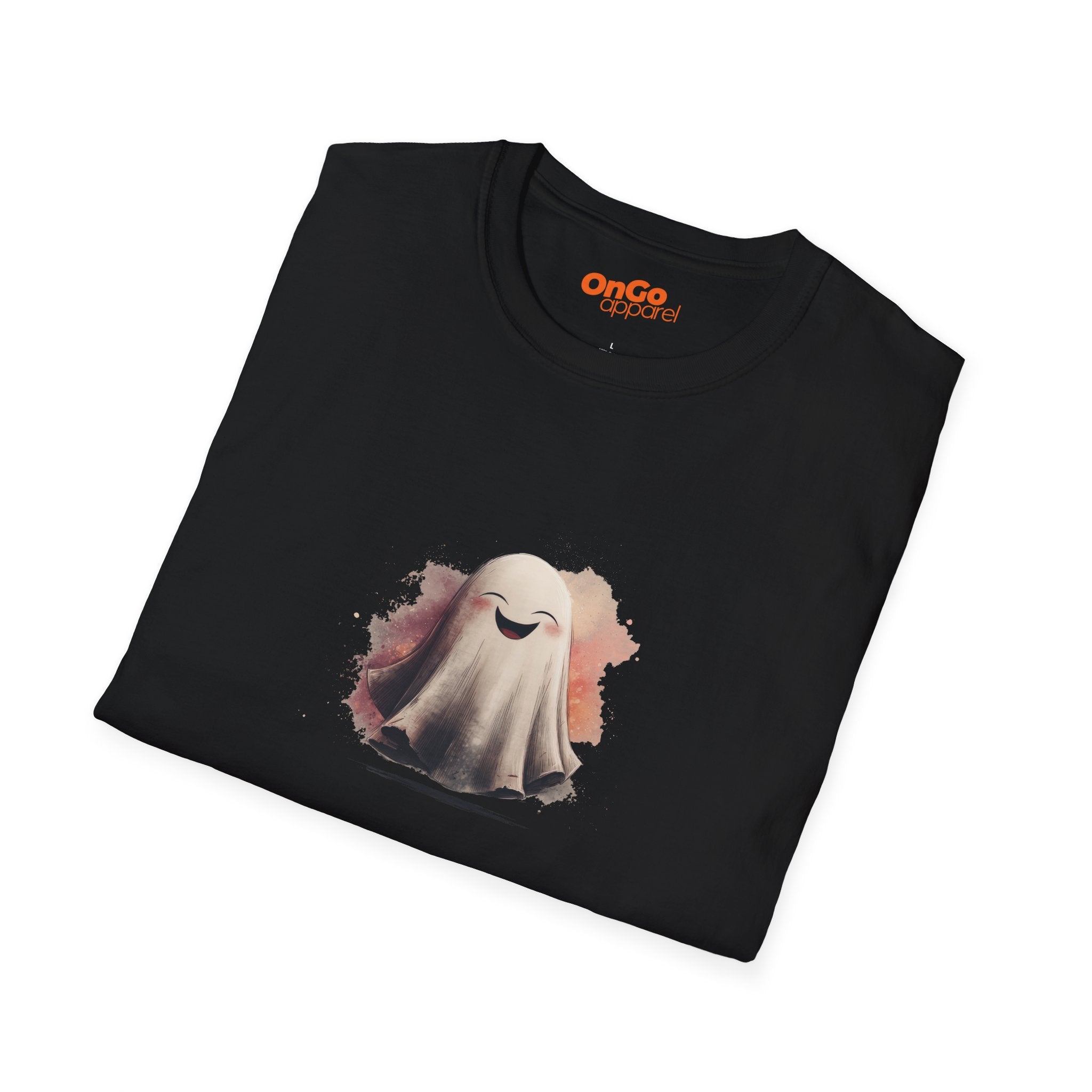Cheerful Ghost Graphic T-Shirt
